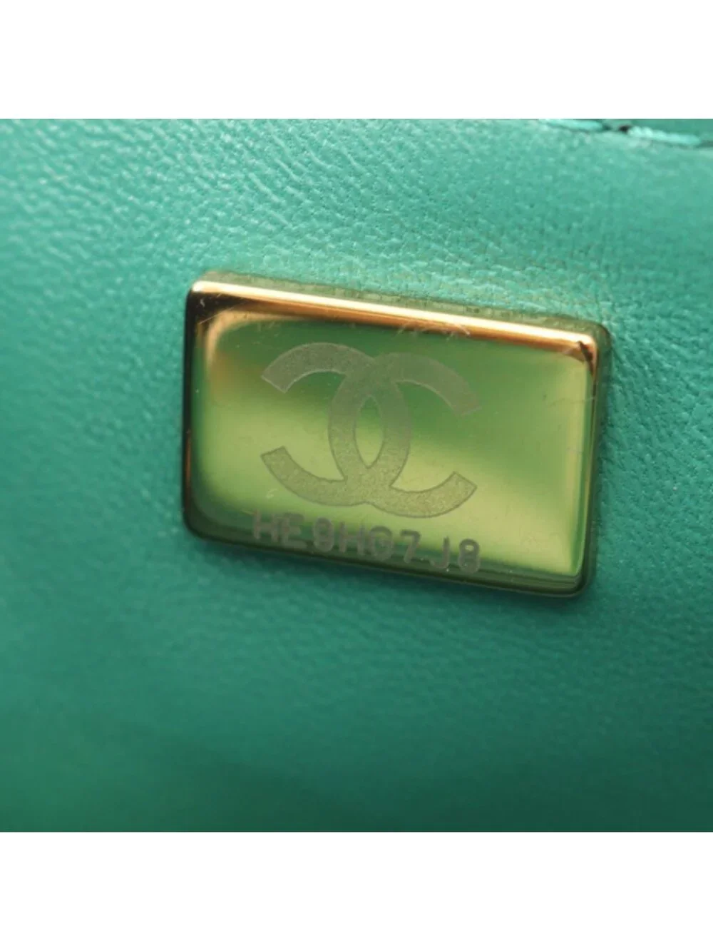 Chanel Shoulder Bag 2.55 Mini Quilted Green Leather Chain